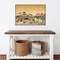 Harvest Village II by Laura Marshall 33-in. W x 23-in. H. Canvas Wall Art Print Framed in Grey